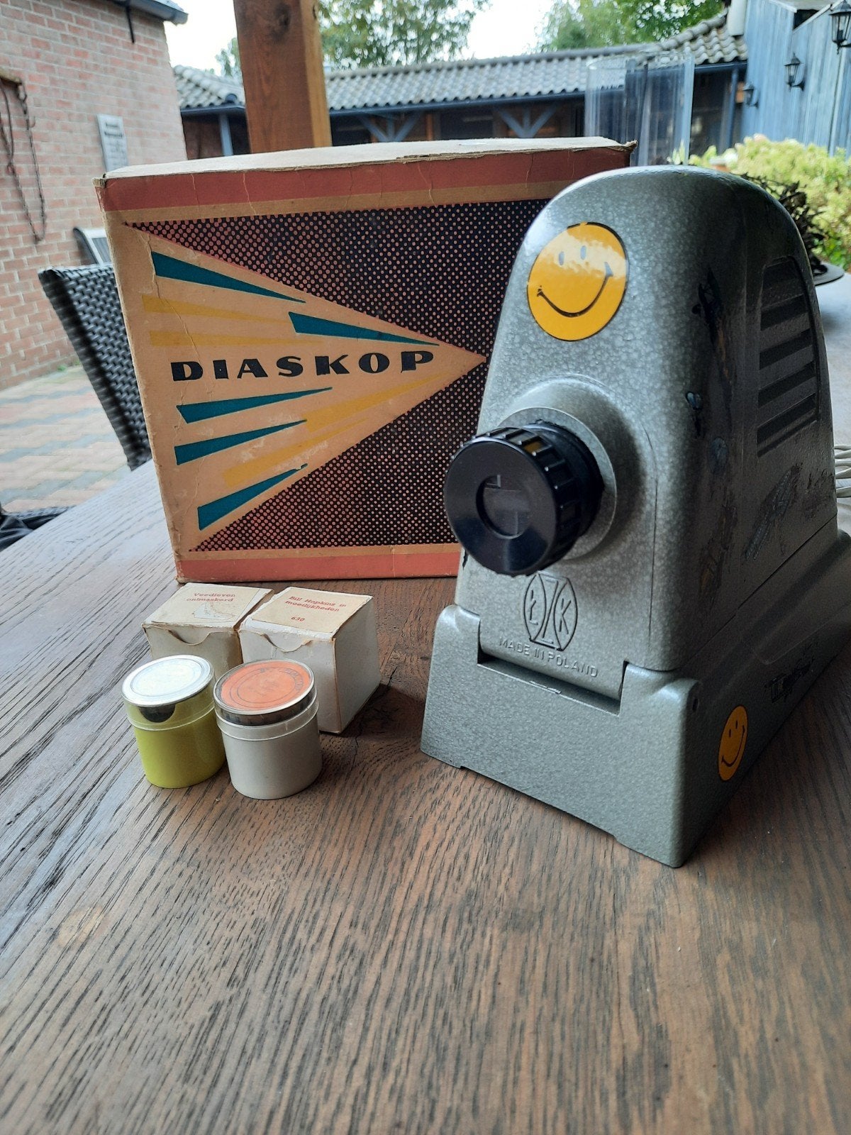 Vintage Bajka Diaskop projector met films - Made in Poland, Ophalen of Verzenden, Gebruikt