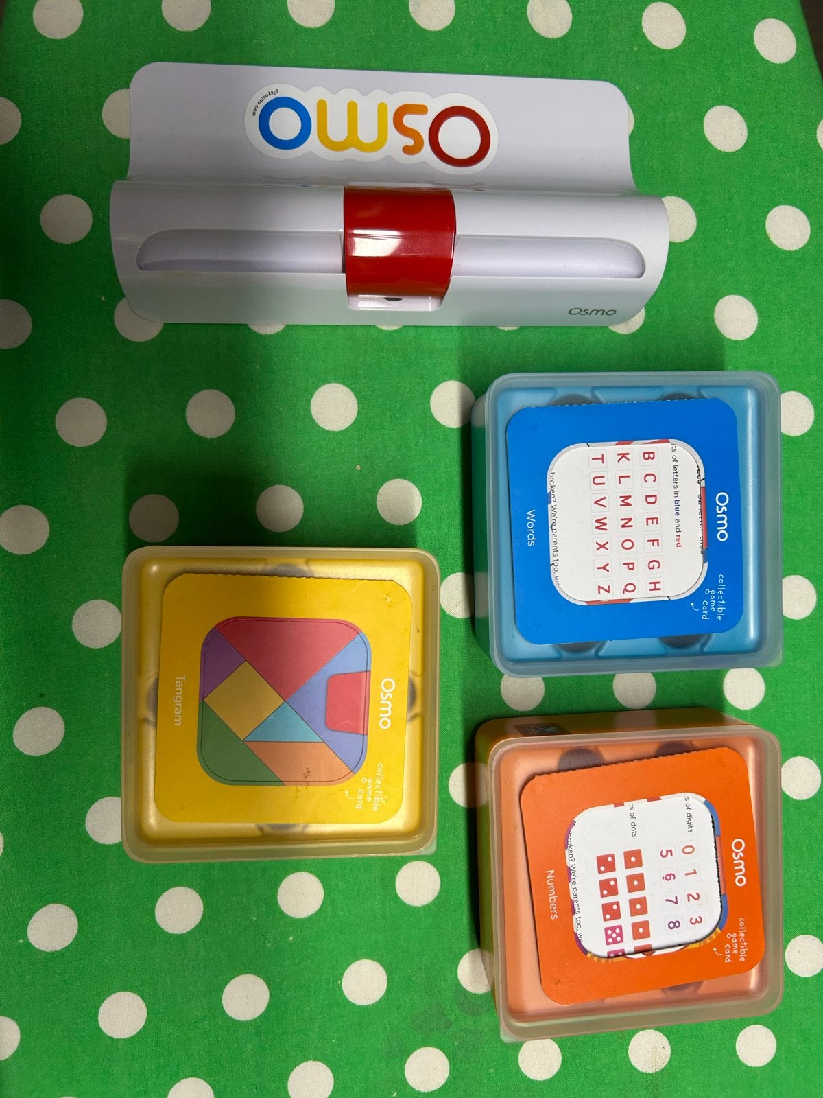 Osmo Starter Kit met Words, Numbers en Tangram, Verzenden, Zo goed als nieuw, Puzzelen