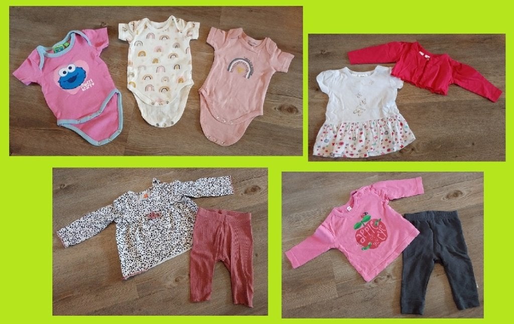 baby pakket fijne start 31 stk set kleding maat 56 meisje 50, Ophalen of Verzenden, Gebruikt, Meisje, Overige typen