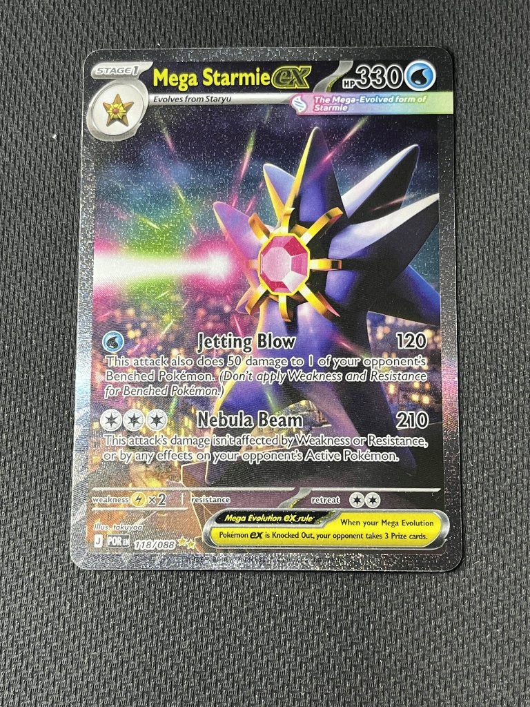 Mega Starmie ex (POR 118), Ophalen of Verzenden, Nieuw, Losse kaart, Foil