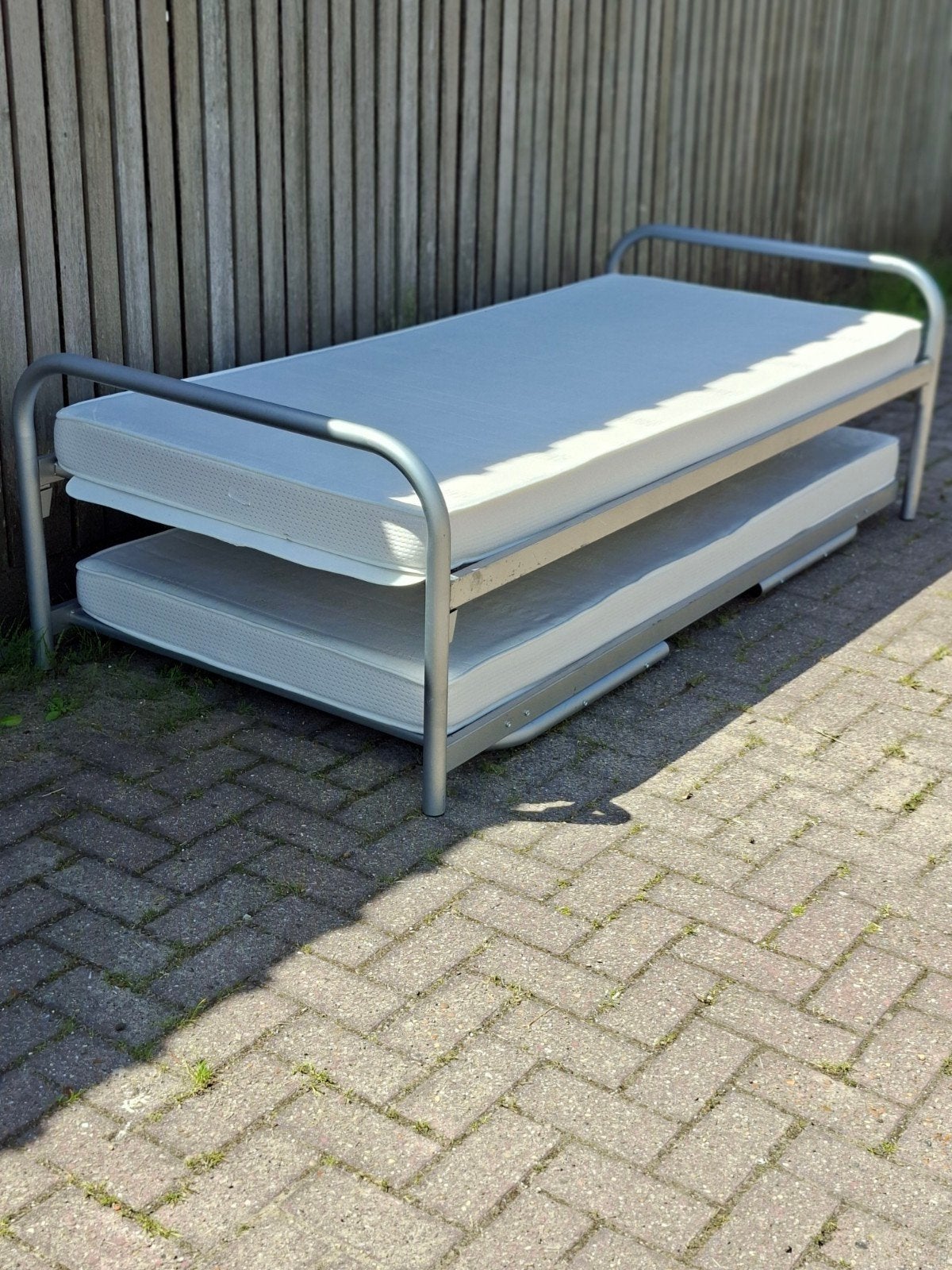 te koop 2 bedden 90/2.00, Ophalen of Verzenden, Eenpersoons, Hout, 90 cm