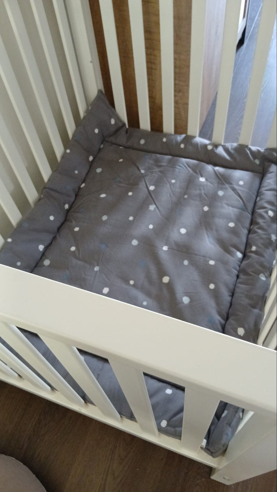 Wit babybox  met matras en lattenbodem, Ophalen, 70 tot 85 cm, 140 tot 160 cm, Zo goed als nieuw