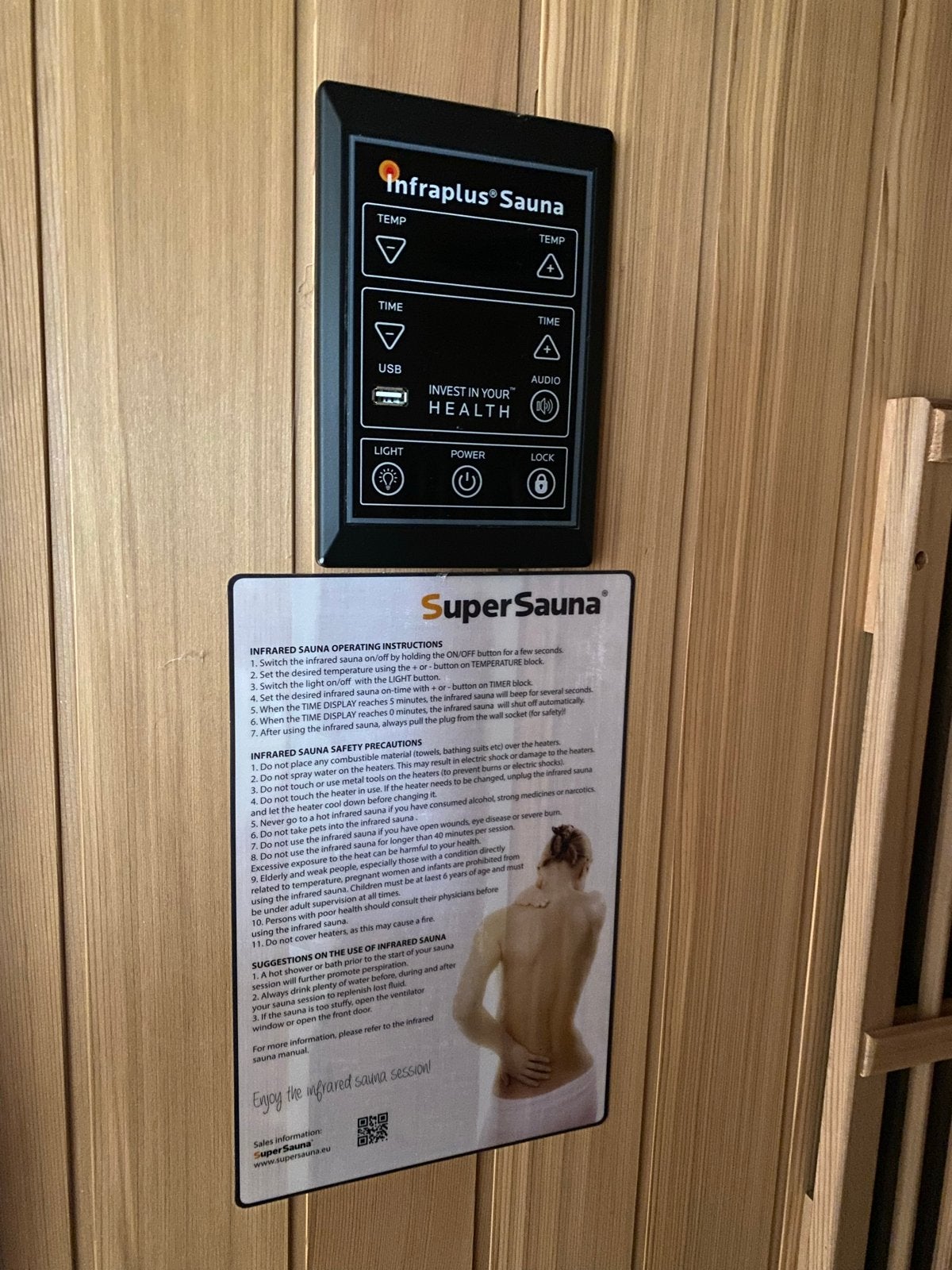 SuperSauna Infraplus 110 Valero Infrarood Sauna, Sport en Fitness, Ophalen, Zo goed als nieuw, Infrarood, Complete sauna