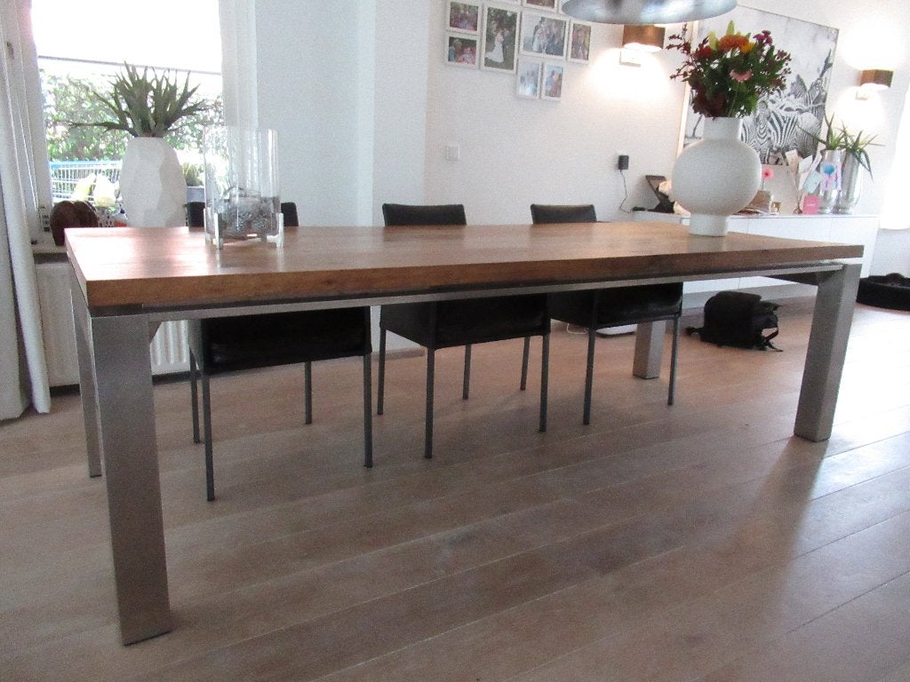 eetkamertafel, Ophalen, Gebruikt, 200 cm of meer, 50 tot 100 cm