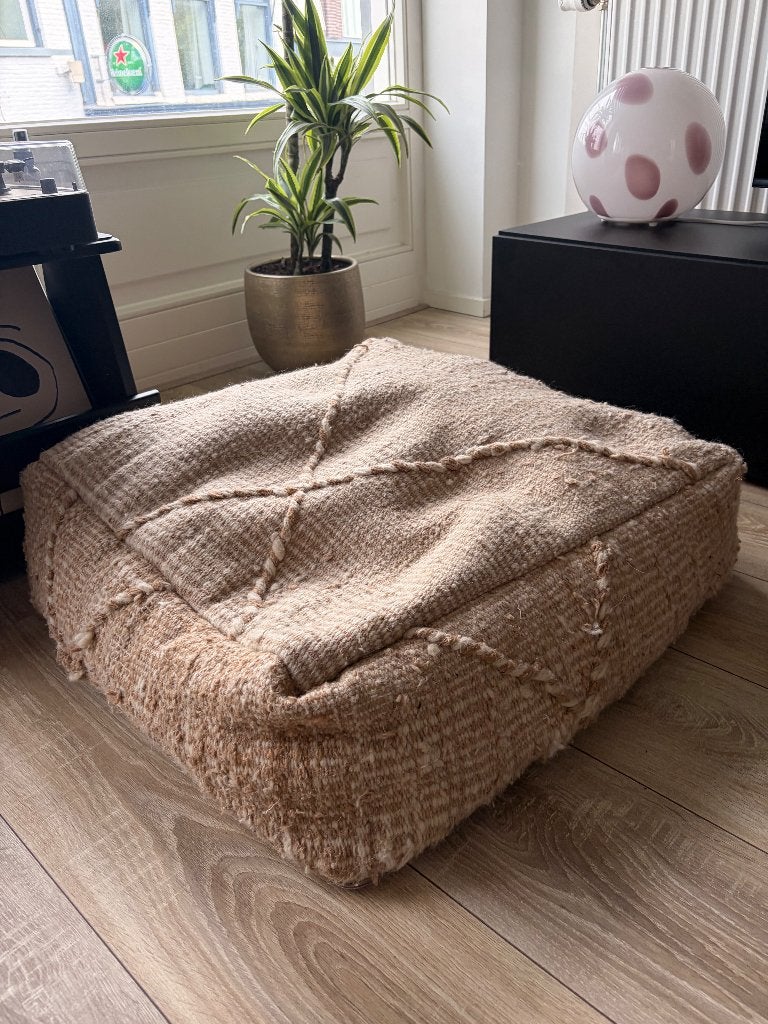 Marokaanse poef, Ophalen, Nieuw, Stof, 50 tot 75 cm