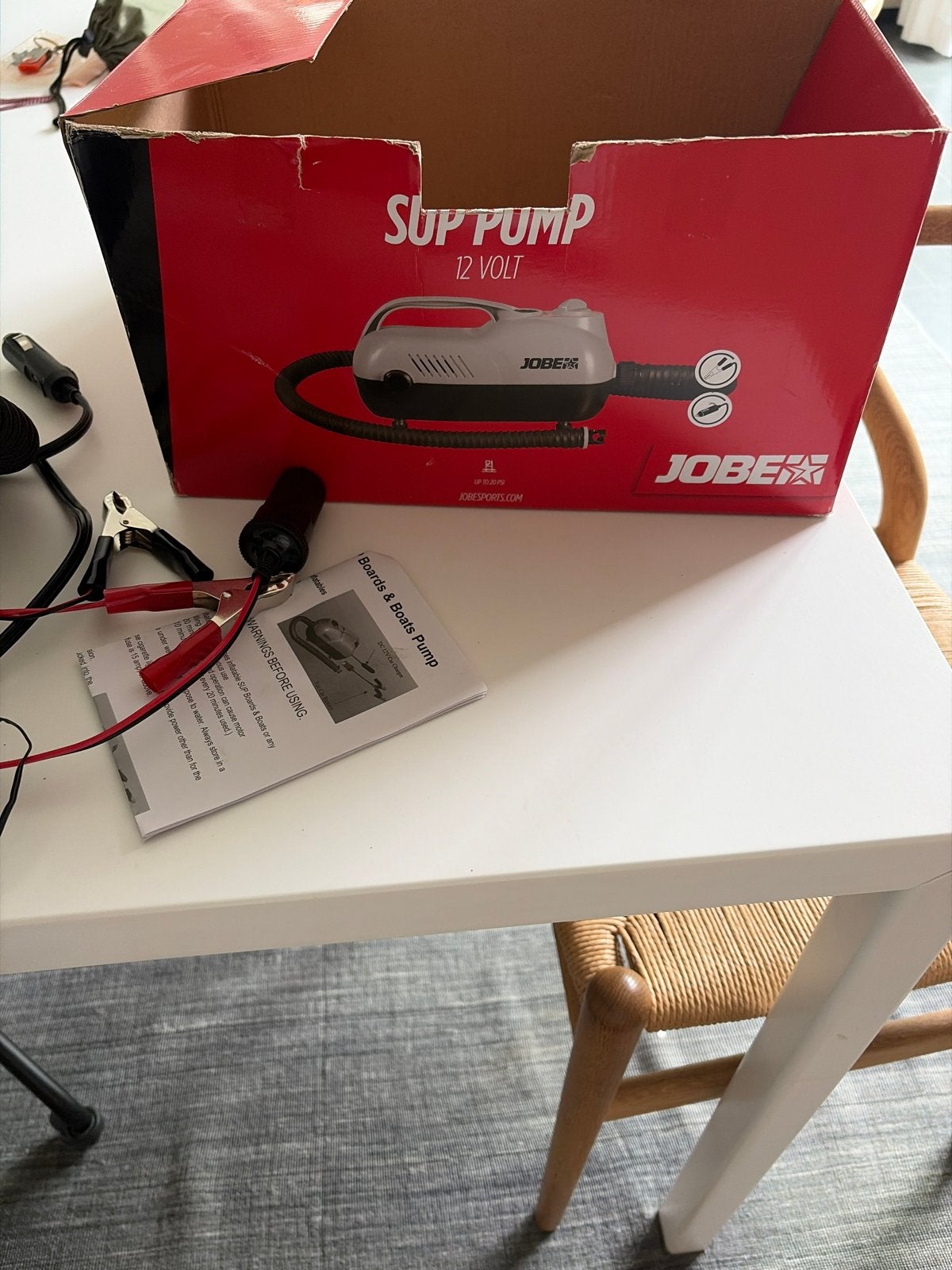 Jobe SUP Pomp 12 Volt - Elektrische Pomp voor SUP Boards, Ophalen, Zo goed als nieuw, Overige typen