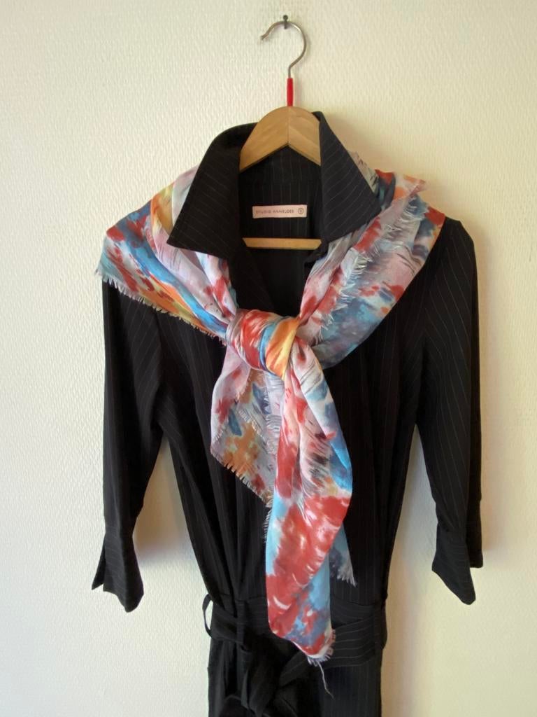 Als nieuw travelstof jumpsuit Studio Anneloes. Maat S. Grijs, Kleding | Dames, Ophalen of Verzenden, Zo goed als nieuw, Maat 36 (S)