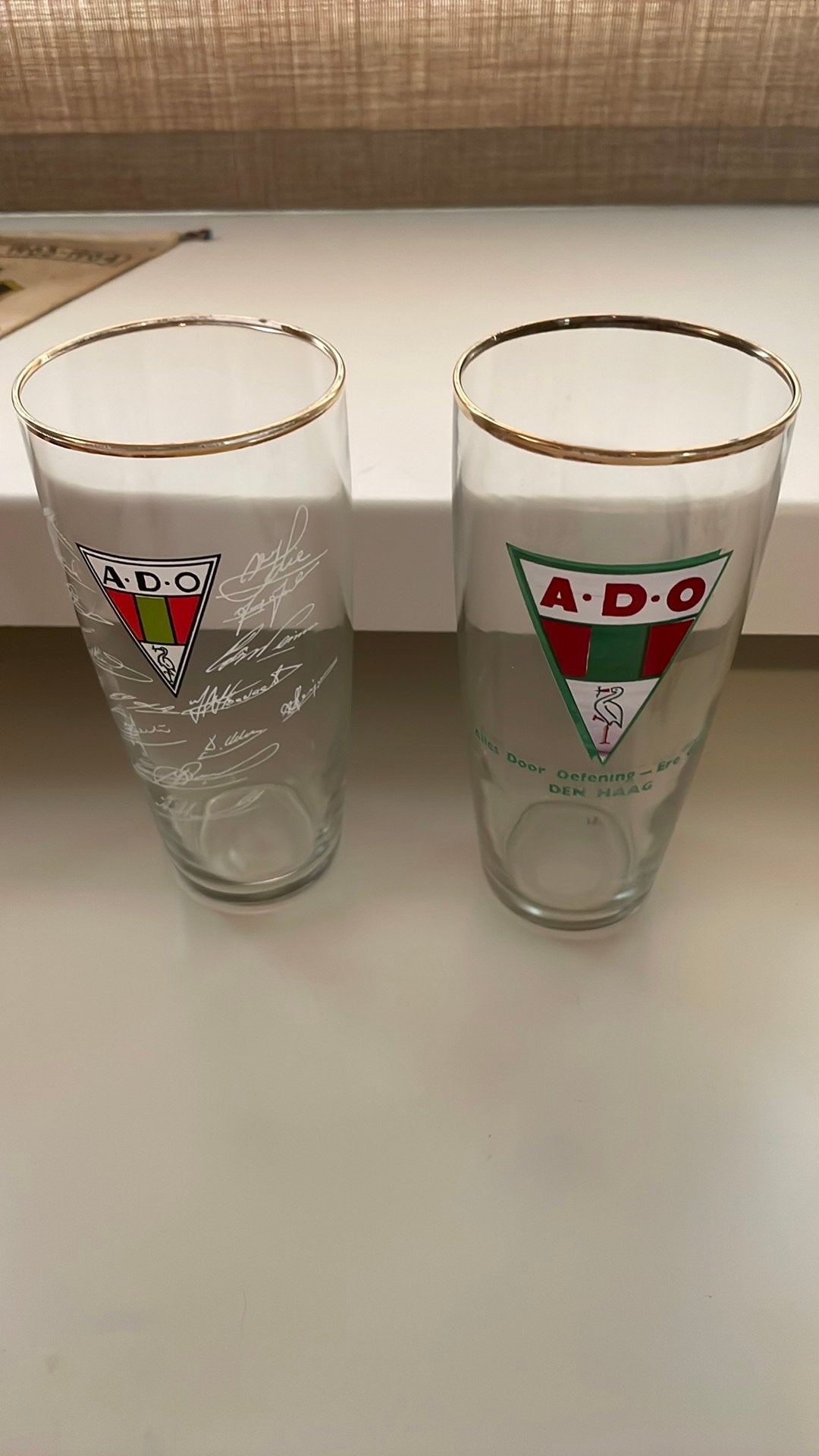 Ado den haag glazen, Verzamelen, Ophalen of Verzenden, Zo goed als nieuw, Overige binnenlandse clubs, Overige typen