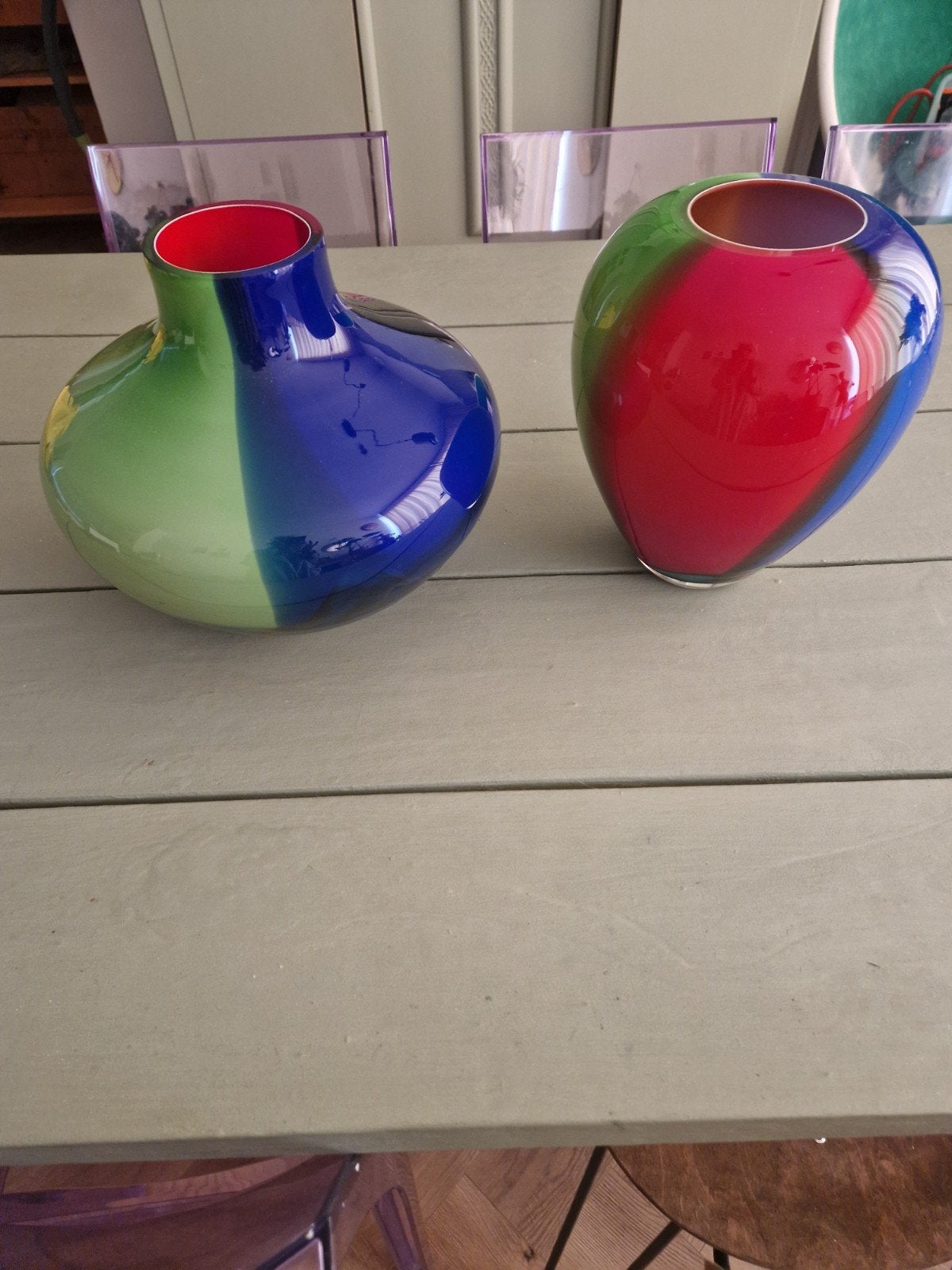 grote zware glazen vazen, Huis en Inrichting, Ophalen of Verzenden