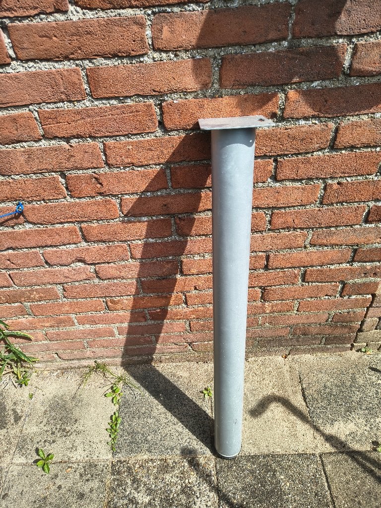 Tafelpoot Aluminium, verstelbaar., Ophalen, Minder dan 50 cm, Gebruikt, 50 tot 100 cm