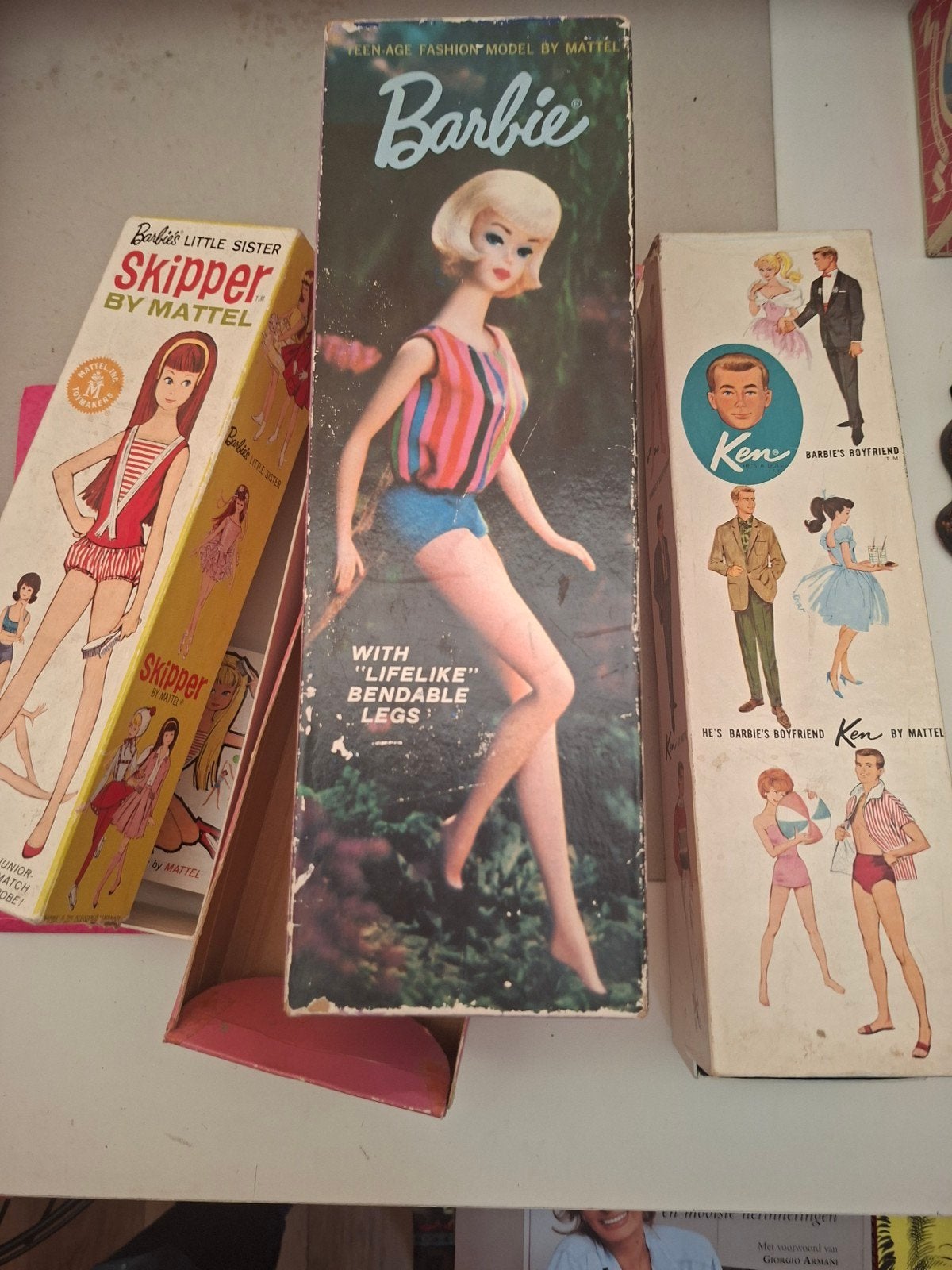 3 vintage barbie dozen mattel 60ejaren toys speelgoed, Verzenden