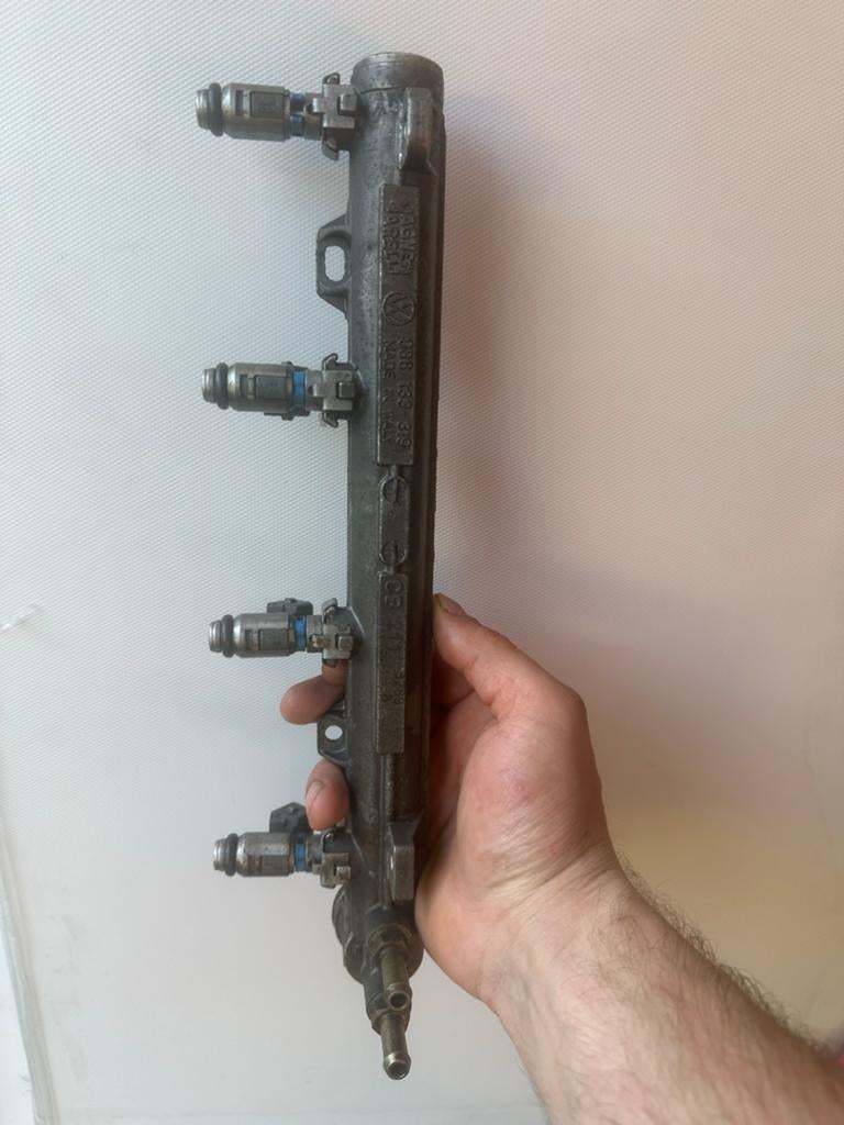Brandstofrail metinjectoren voor Volkswagen polo 6n2 GTi 1.6, Ophalen of Verzenden, Gebruikt, Volkswagen