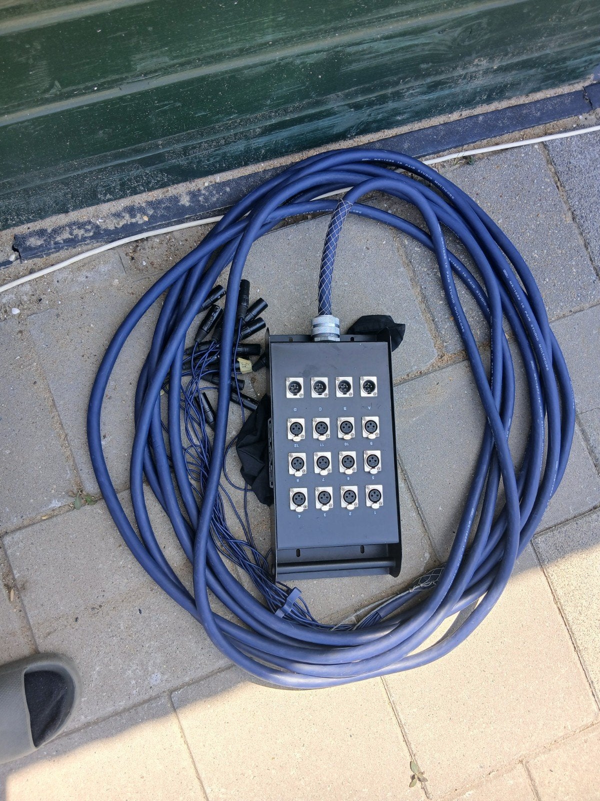 Dap audio Stagebox 12.4   15 meter lang, Ophalen, Apparatuur