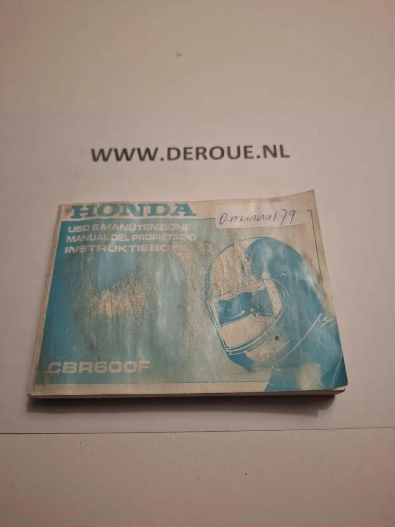 79 0WNERS MANUAL HONDA CBR600F  1991 USED, Motoren, Handleidingen en Instructieboekjes, Ophalen of Verzenden, Honda