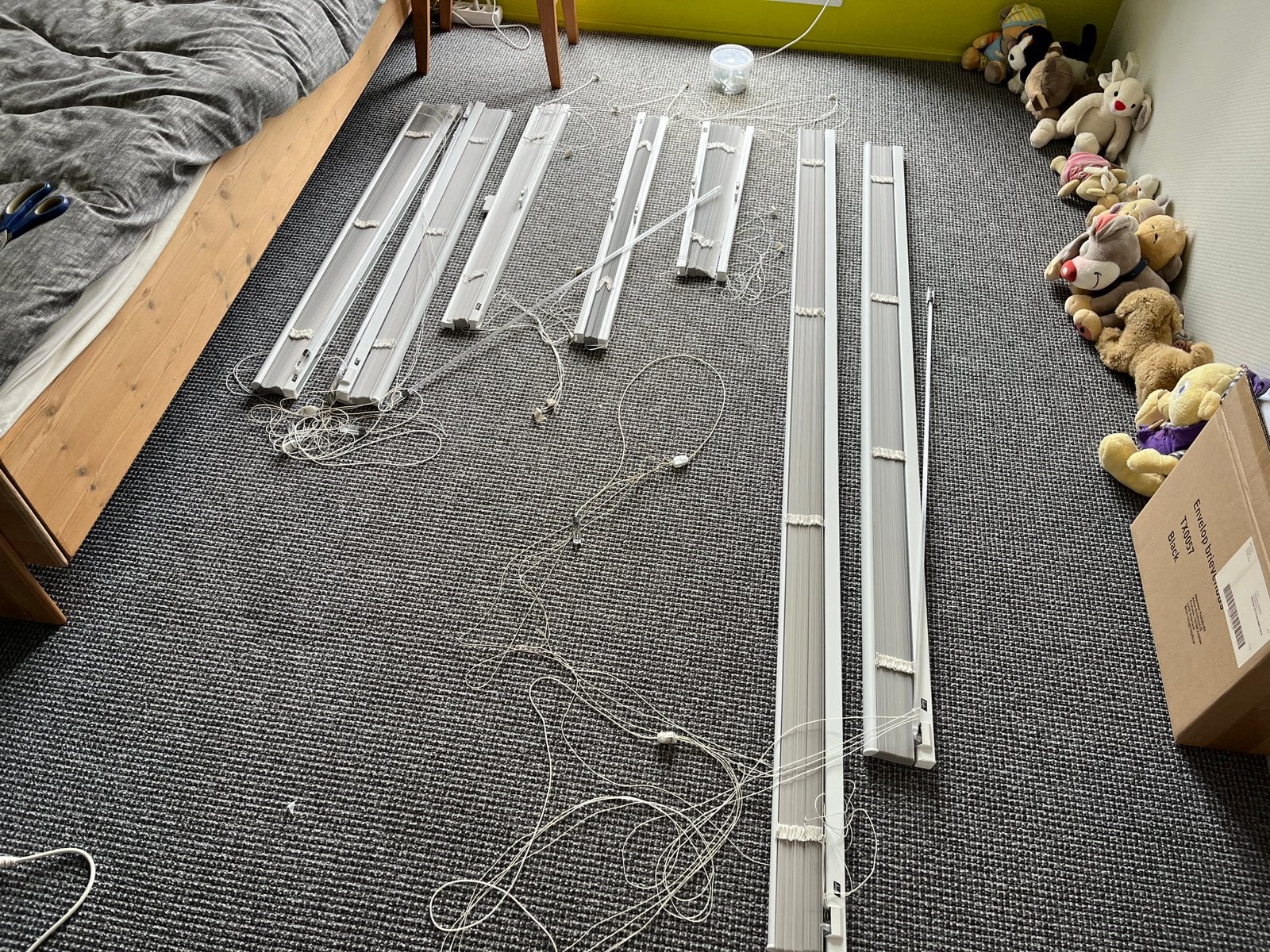 Luxaflex in verschillende maten ook los verkoop, Jaloezie, Wit, Metaal, Ophalen of Verzenden