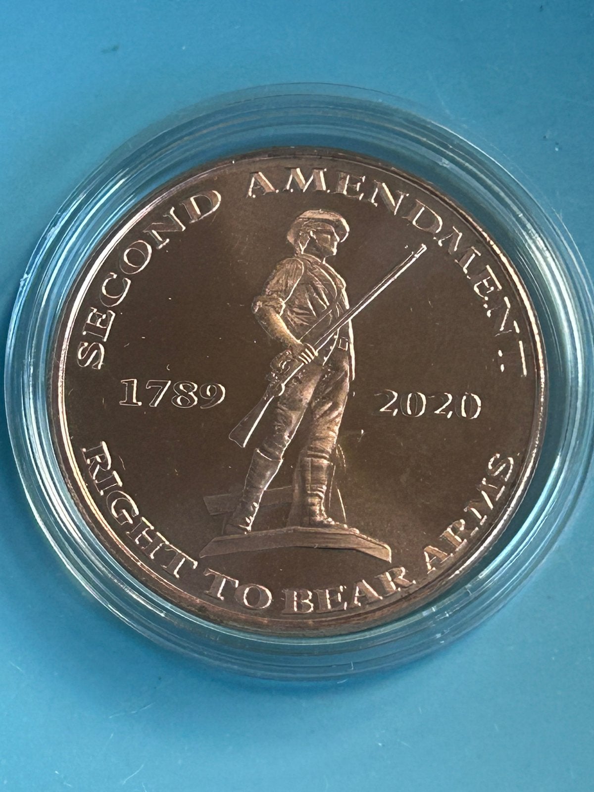 1 OZ koper the 2nd Amendment, Verzenden, Koper