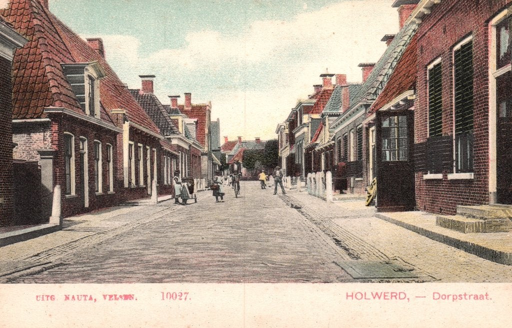 Holwerd, Dorpstraat  129116, Ophalen of Verzenden, Voor 1920, Ongelopen, Friesland