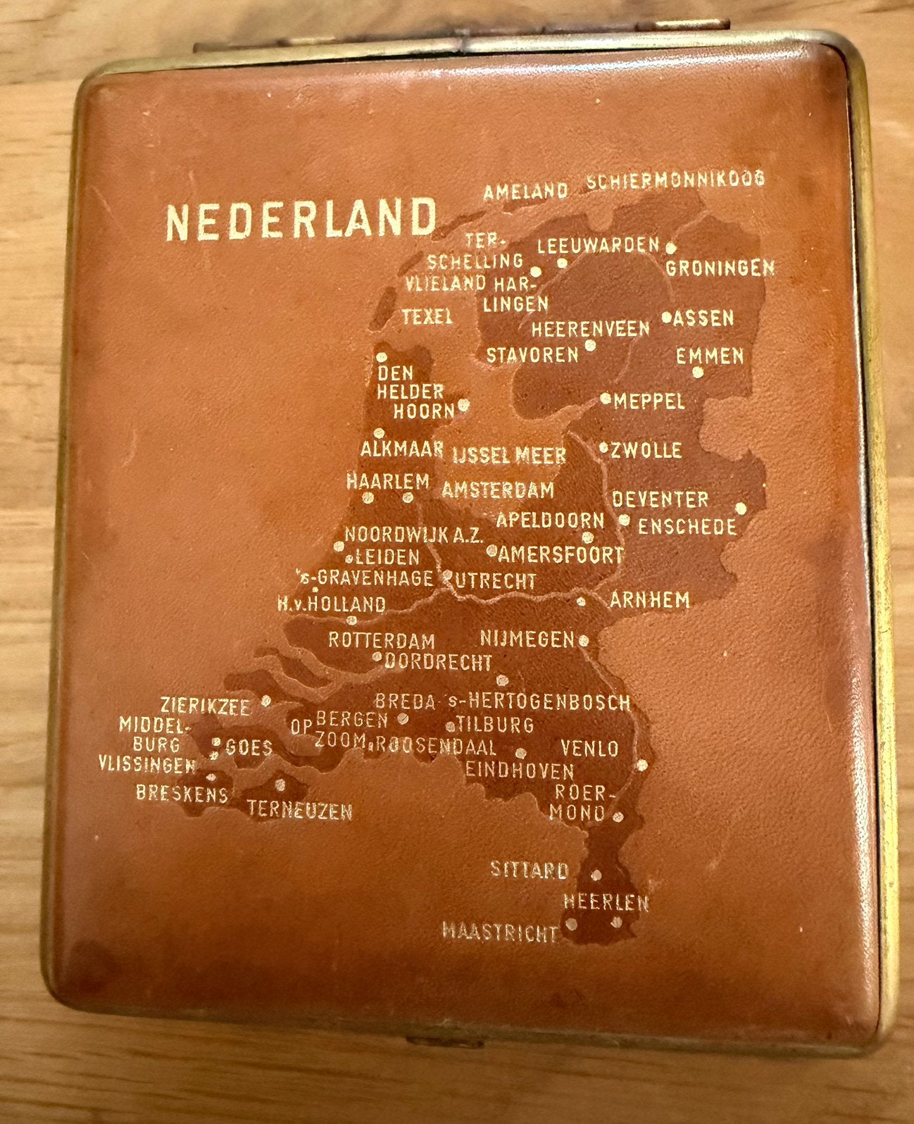 Sigarettenetui jaren 50, Verzamelen, Rookartikelen, Aanstekers en Luciferdoosjes, Ophalen of Verzenden, Gebruikt