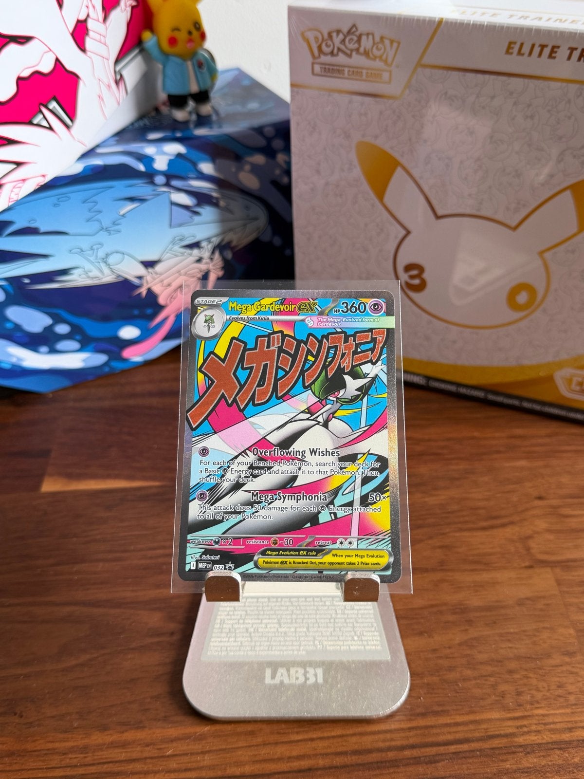 Pokémon Mega Gardevoir ex MEP 032 Holo Promo, Ophalen of Verzenden, Nieuw, Losse kaart, Foil
