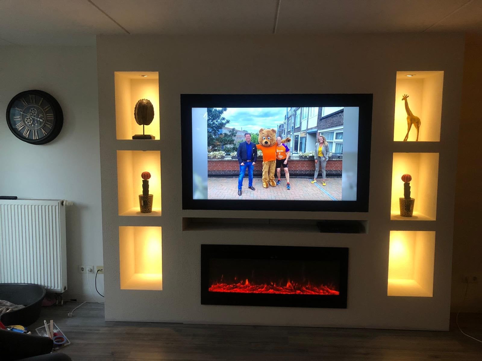 Electrische sfeerhaard.(inbouw), Ophalen, Zo goed als nieuw, Inbouwhaard, Elektrische haard