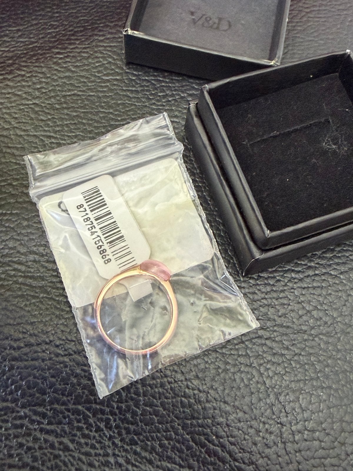 Nieuwe Zilver 925 Ring met Roze Steen, Nieuw, Ophalen of Verzenden, 17 tot 18, Met edelsteen