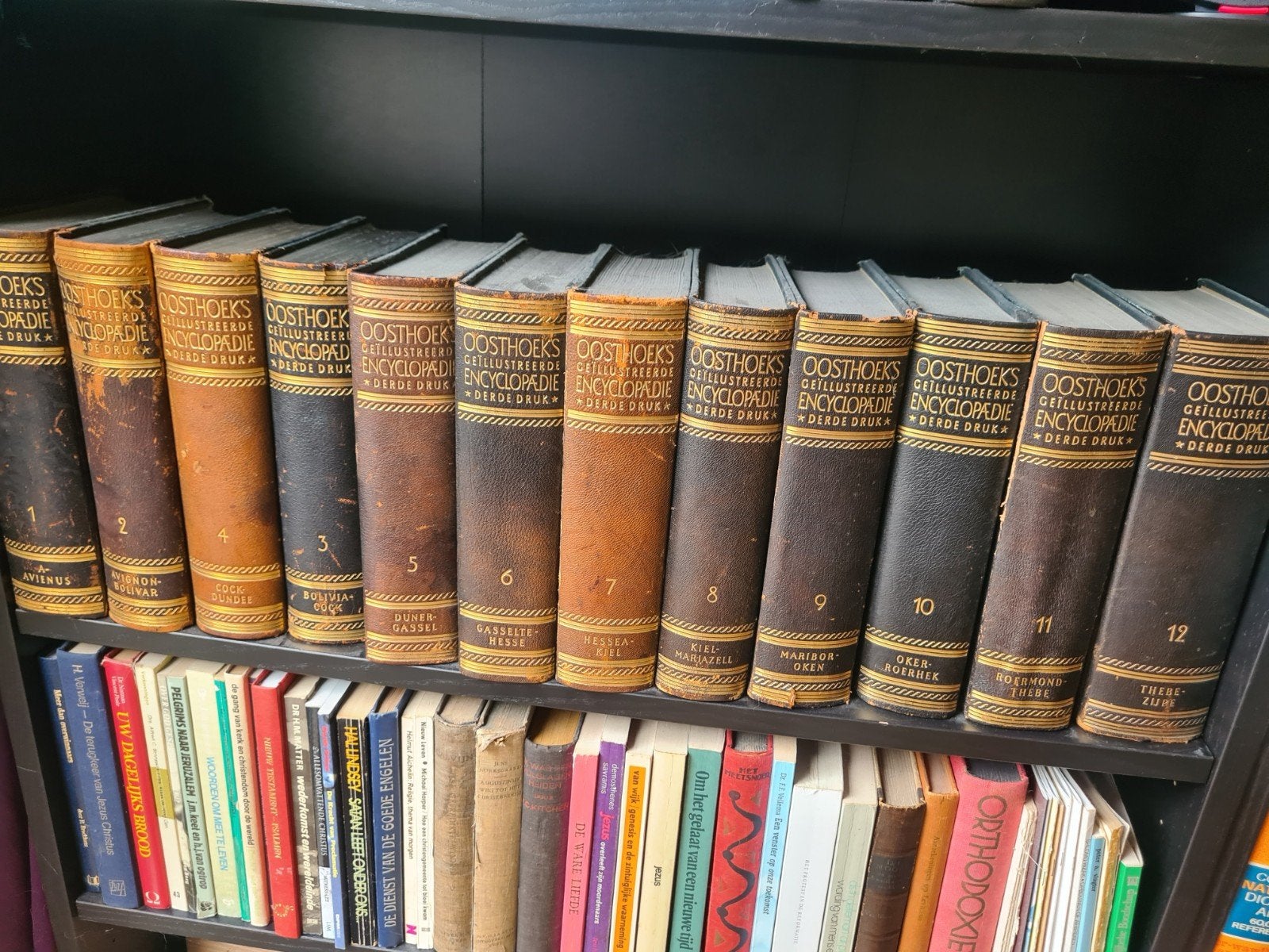 Oosthoek's Geïllustreerde Encyclopaedie (12 delen), Gelezen, Complete serie, Ophalen of Verzenden, Algemeen