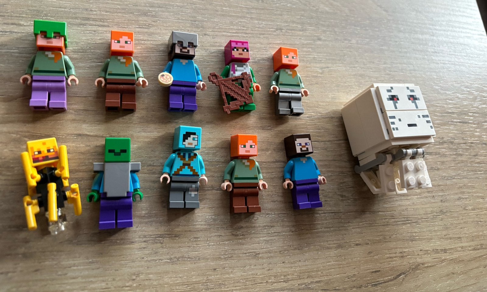 10 Lego minecraft minifiguren  18 euro vaste prijs, Ophalen of Verzenden, Zo goed als nieuw