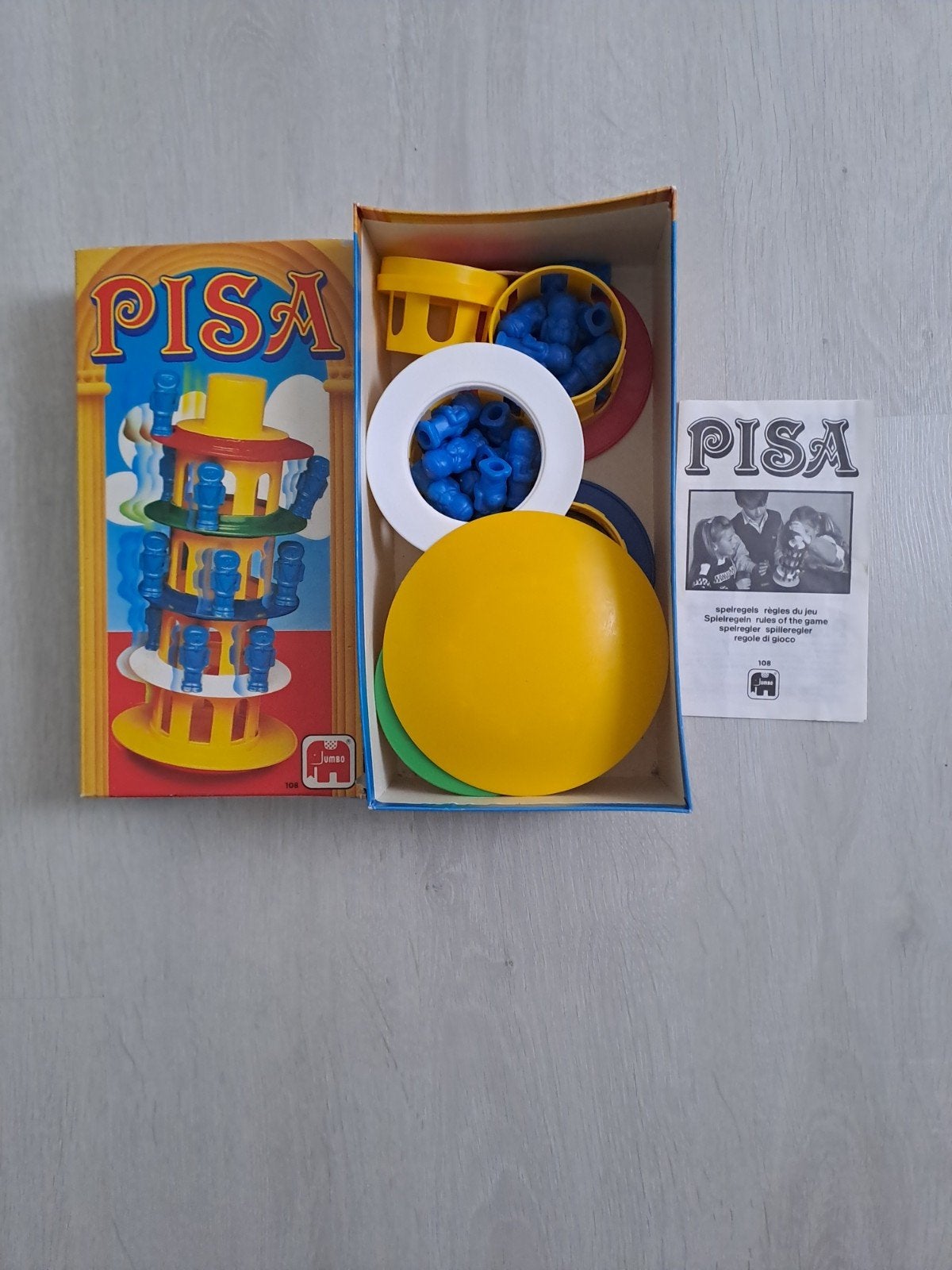 Spel Toren van Pisa, Ophalen