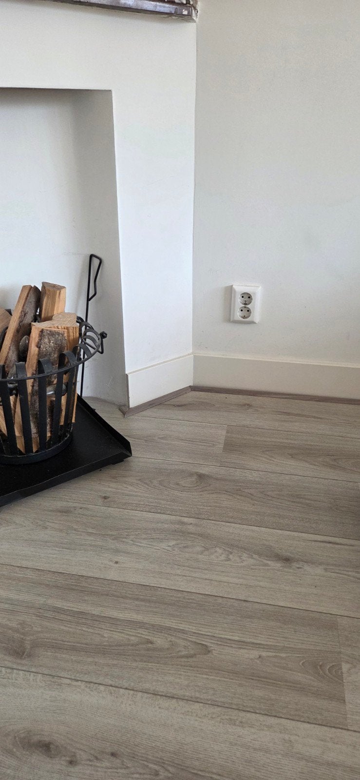 Mooie laminaatvloer, licht eiken look - gratis, Ophalen, Gebruikt, 10 m² of meer, 10 tot 30 cm