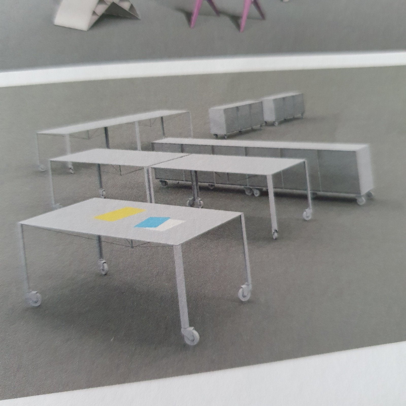 Design eettafel met granieten blad, Ophalen