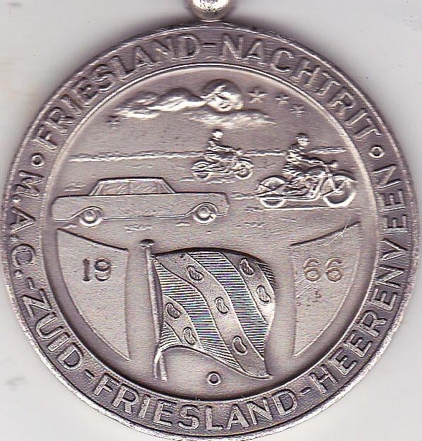 FRIESLAND - NACHTRIT    ZUID - FRIESLAND - HEERENVEEN 1966, Postzegels en Munten, Penningen en Medailles, Ophalen of Verzenden