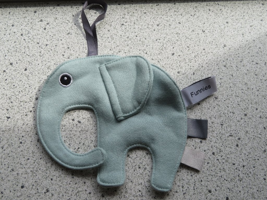 Knuffeldoekje olifant olifantje merk Funnies licht groen, Groen, Ophalen of Verzenden, Zo goed als nieuw, Wasbaar