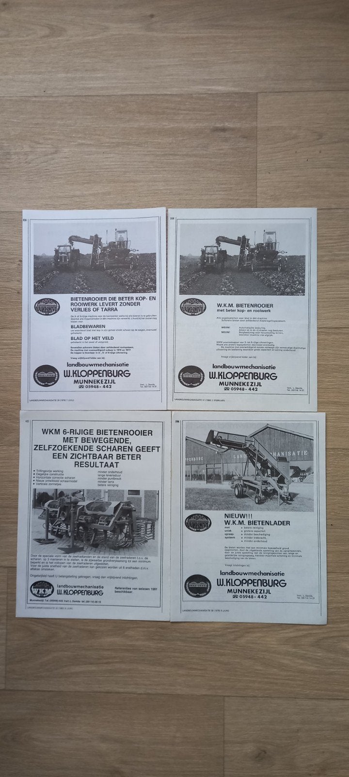 R 1 :  WKM bietenrooier advertenties., Ophalen of Verzenden, 1920 tot 1940, Tijdschrift
