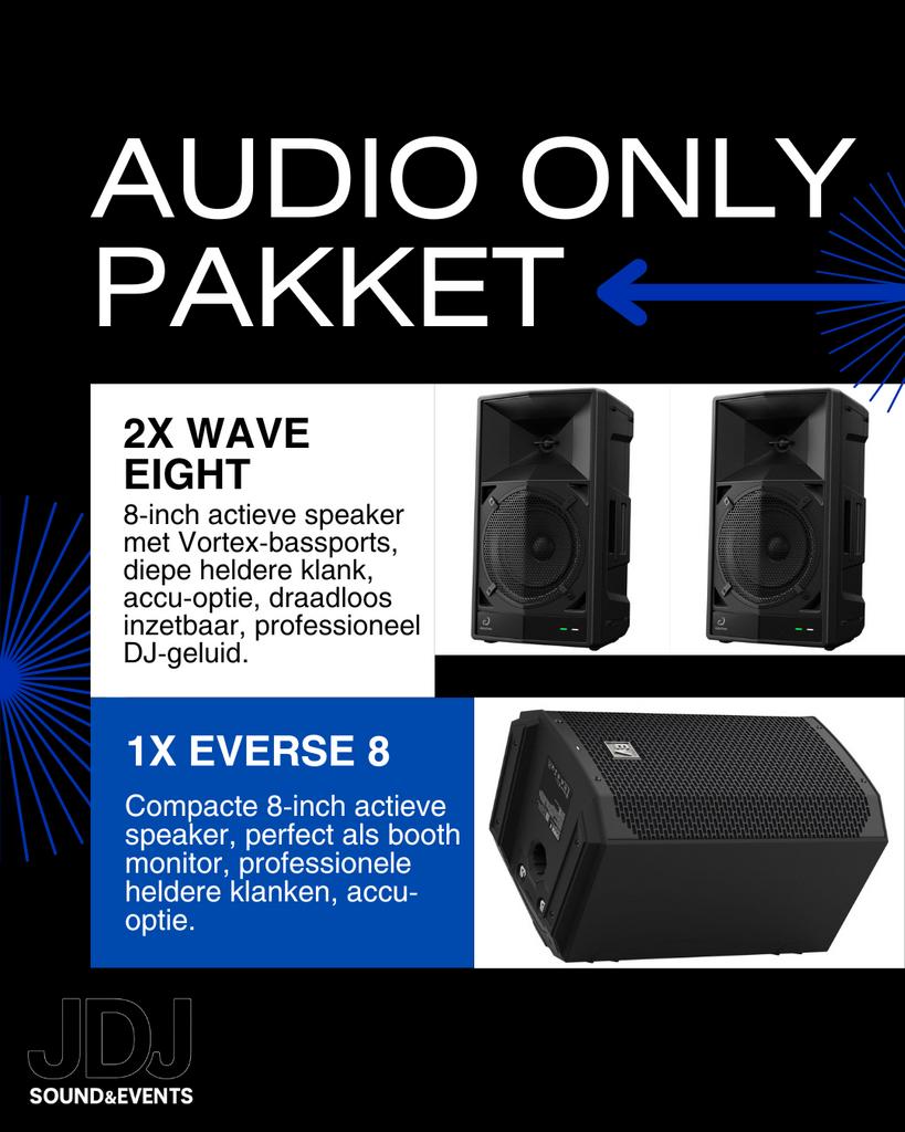 Verhuur: Professioneel DJ Geluidspakket, Muziek en Instrumenten, Ophalen, Zo goed als nieuw, 1000 watt of meer, P.A.