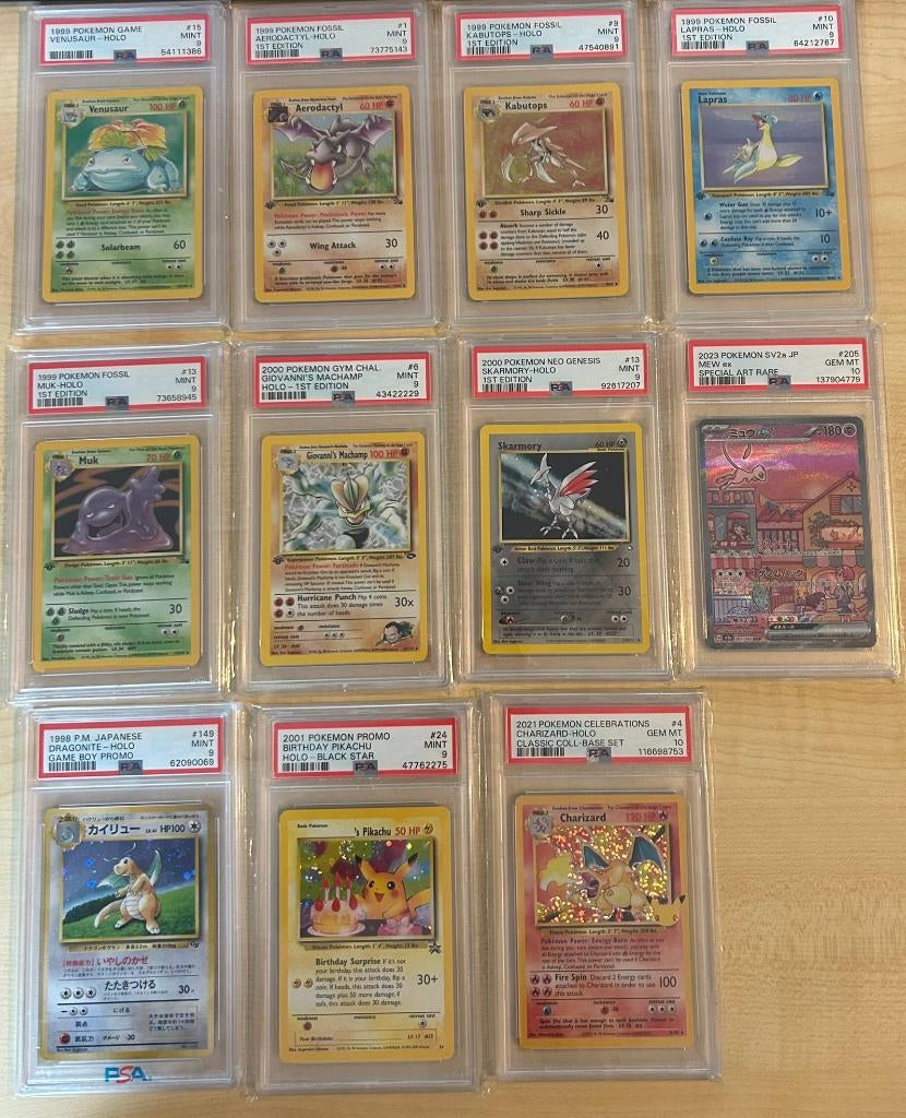 psa vintage wotc pokemonkaartjes, Hobby en Vrije tijd, Verzamelkaartspellen | Pokémon, Ophalen of Verzenden, Zo goed als nieuw