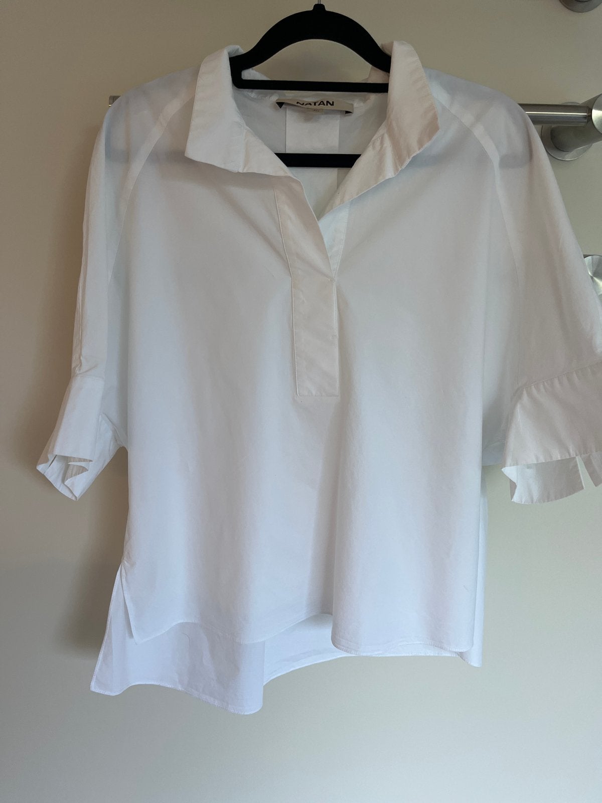 Natan blouse maat 36 als nieuw tijdloos exclusief katoen, Ophalen of Verzenden, Zo goed als nieuw, Maat 36 (S), Wit