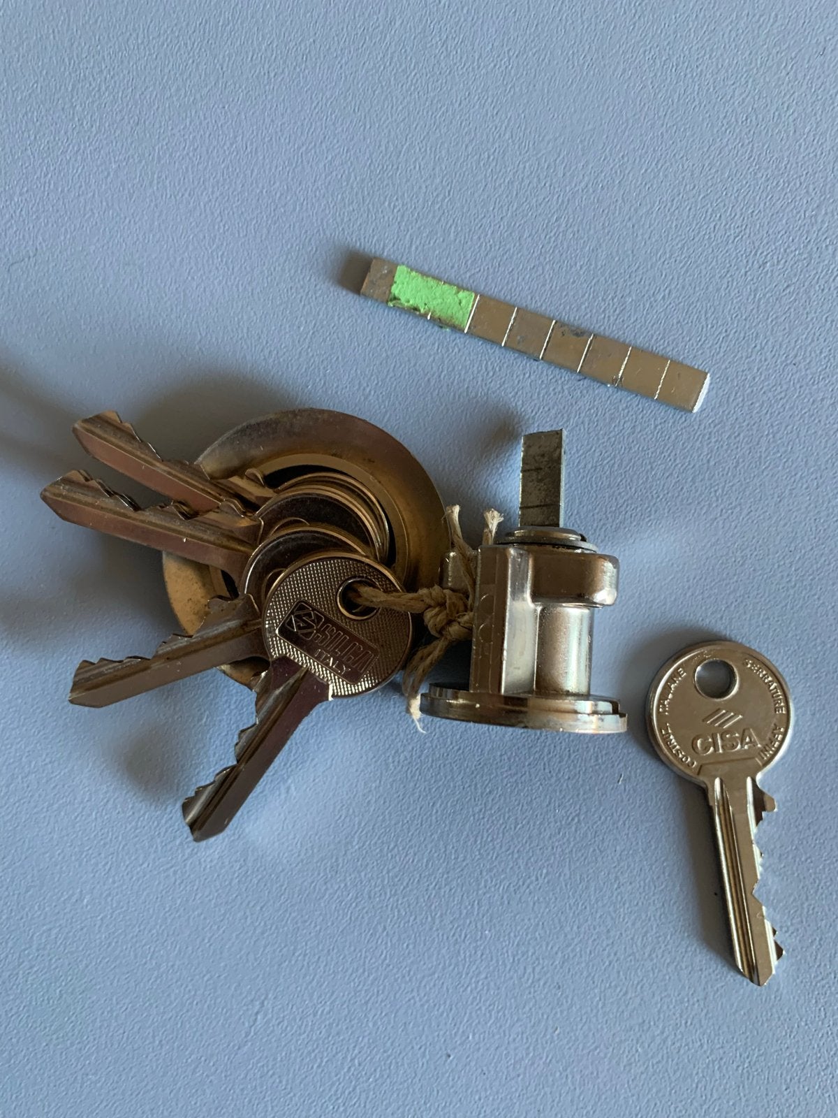 CISA slotcilinder met sleutels, Ophalen, Gebruikt, Overige materialen, Slot