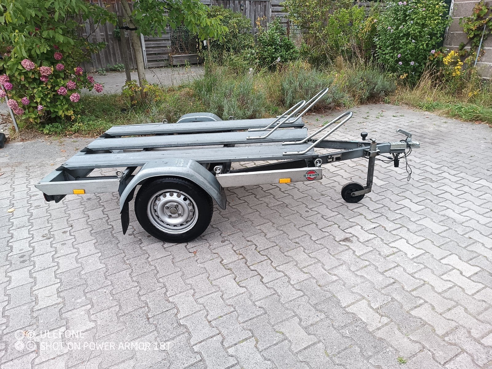 Stema motortrailer voor 1 of 2 motoren - Goede staat, Auto diversen, Aanhangers en Bagagewagens, Ophalen