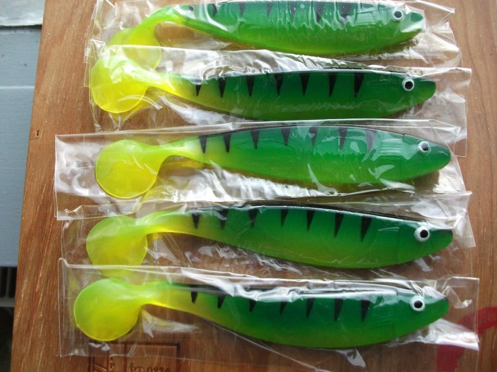 5 stuks Spro WOB roofvis shads / kunstaas shads, Ophalen of Verzenden, Nieuw, Overige typen