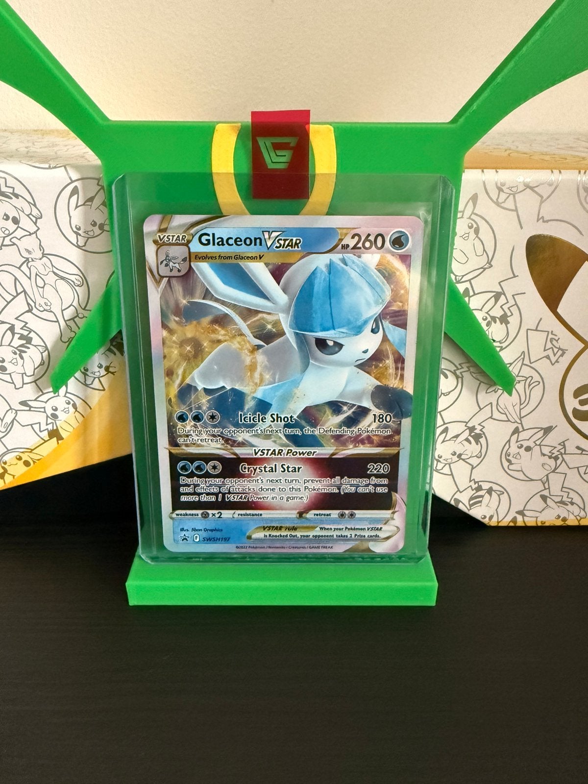Glaceon VStar SWSH197 Promo, Ophalen of Verzenden, Nieuw, Losse kaart, Foil