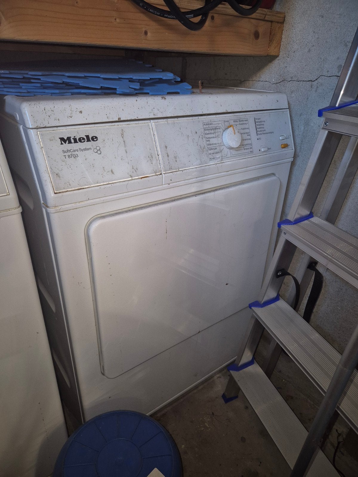 Miele SoftCare System T 8703 Wasdroger, Ophalen, 6 tot 8 kg, Overige typen, Voorlader