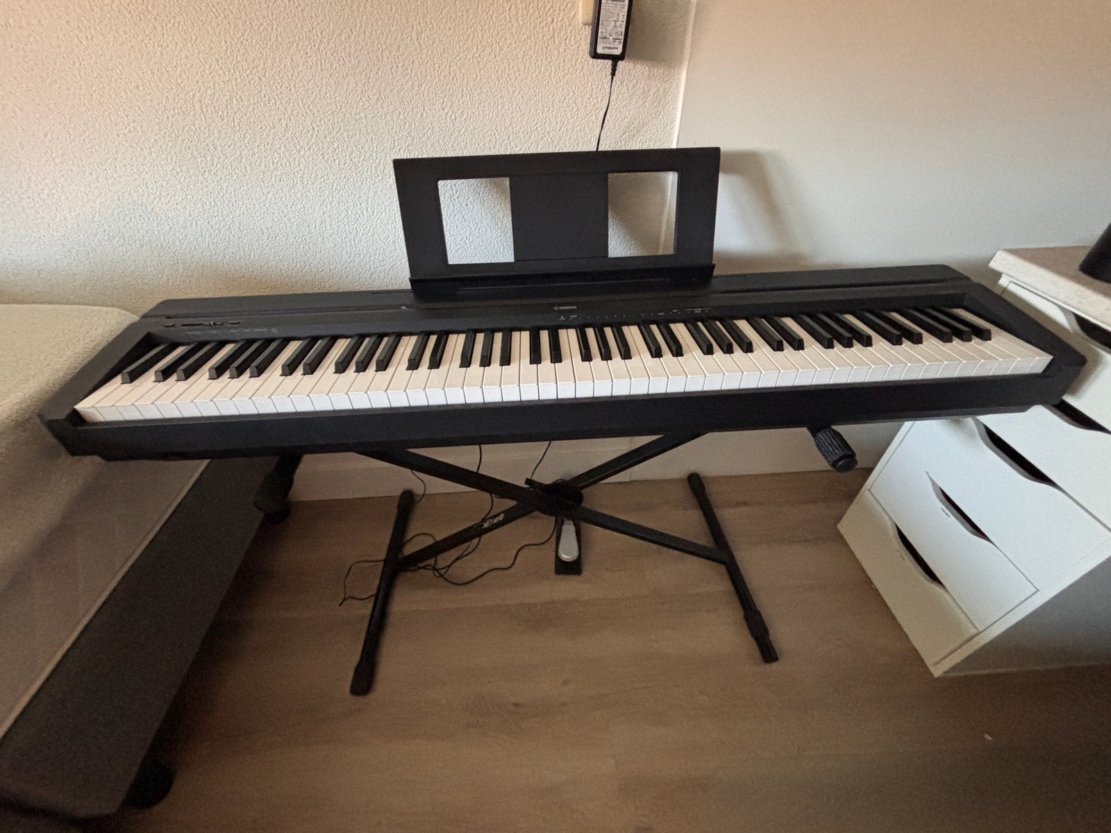 Digitale piano Yamaha P-45, Muziek en Instrumenten, Ophalen, Zwart, Digitaal, Zo goed als nieuw