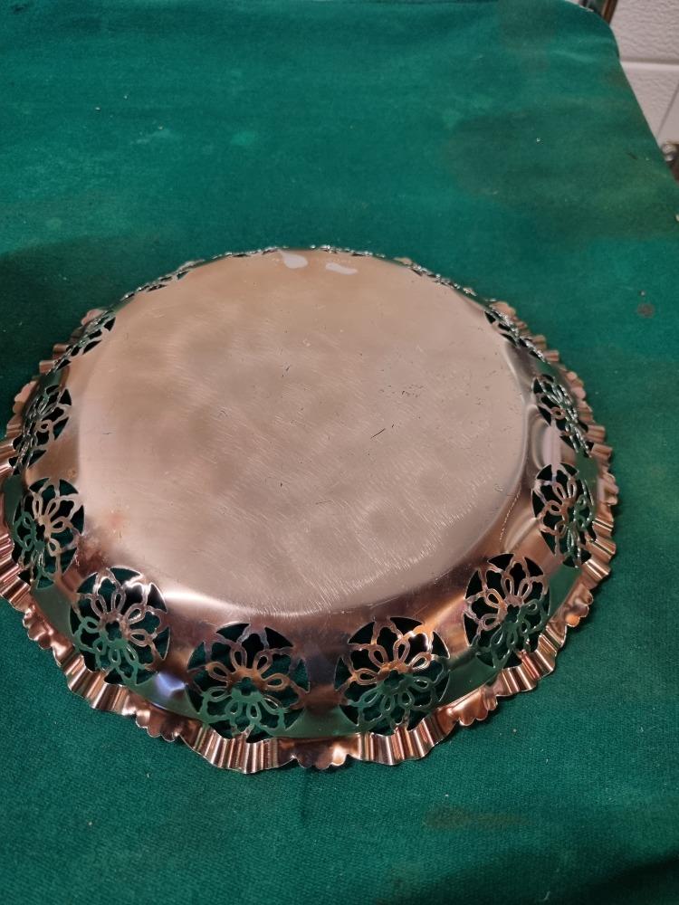 fruitschaal vintage opengewerkt verzilverd, Huis en Inrichting, Woonaccessoires | Schalen en Manden, Ophalen of Verzenden, 'T Olde Gre-j