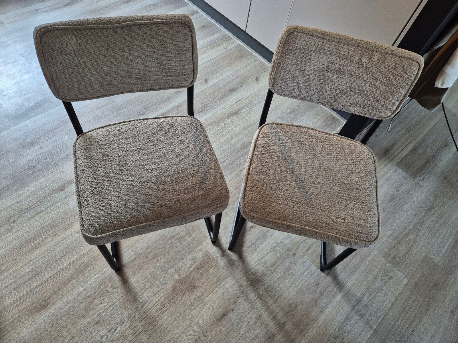 8x eetkamerstoelen, Ophalen, Gebruikt, Zwart, Vijf, Zes of meer stoelen