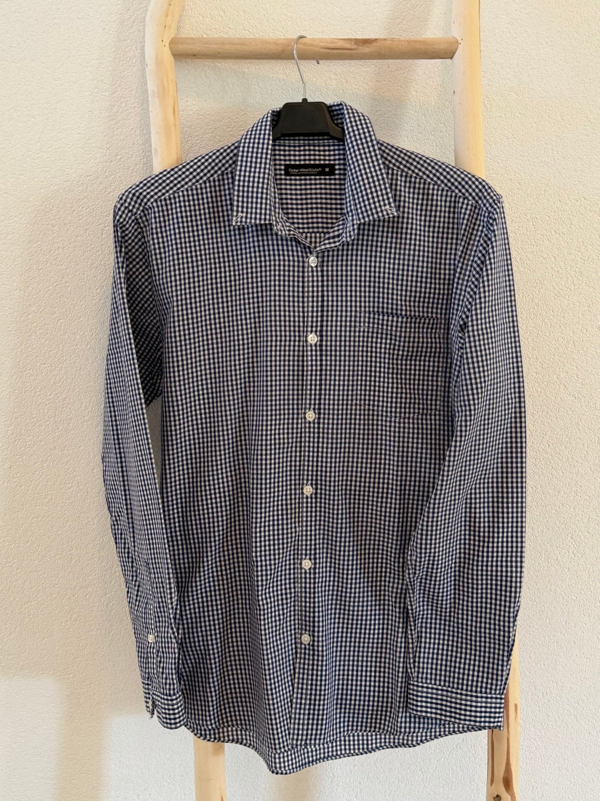 Cedar Wood State geruit overhemd - Maat M - Blauw/Wit, Ophalen of Verzenden, Nieuw, Blauw, Halswijdte 39/40 (M)
