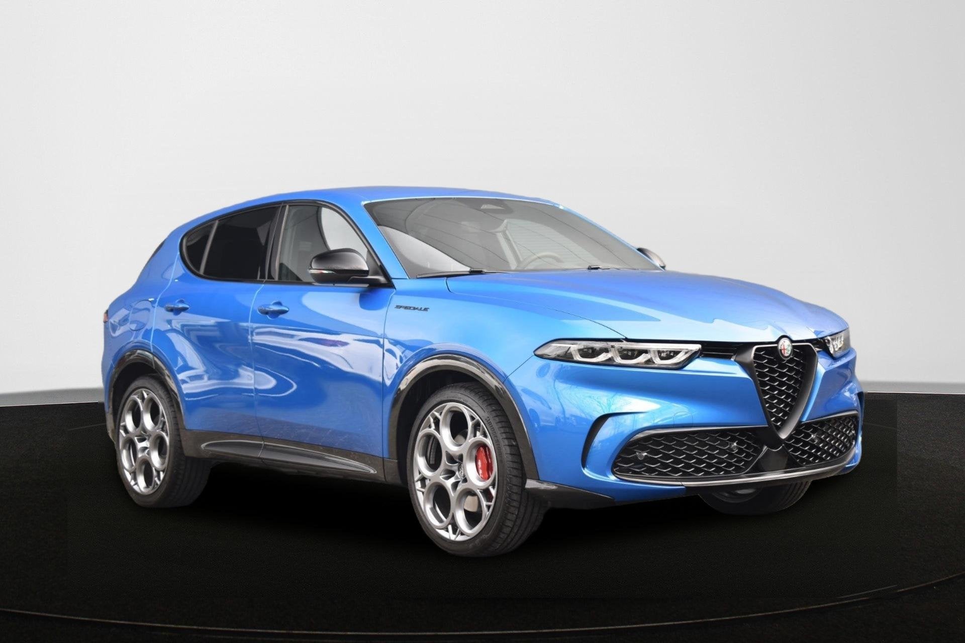 Alfa Romeo Tonale 1.5T Hybrid Edizione Speciale Leder Stuur-, Gebruikt, 4 cilinders, 700 kg, Blauw