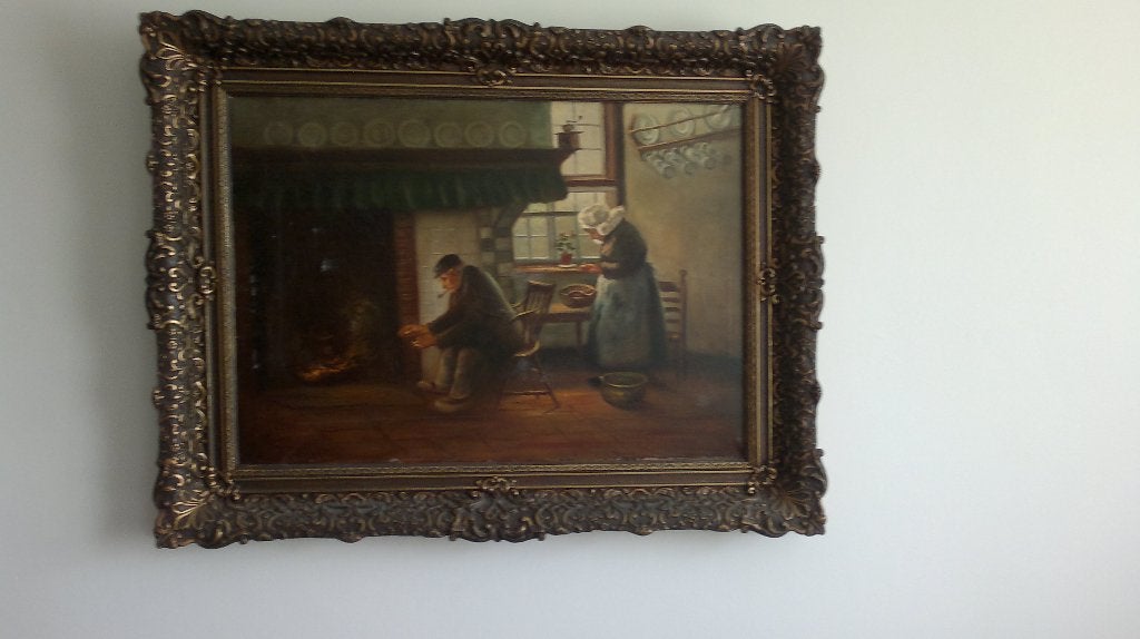 antiek schilderij, Ophalen