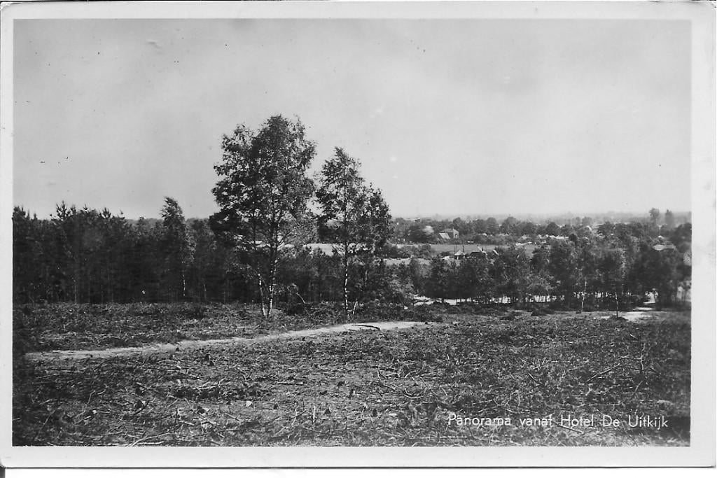 Panorama vanaf Hotel De Uitkijk.  Hellendoorn., Ophalen of Verzenden, 1940 tot 1960, Gelopen, Limburg