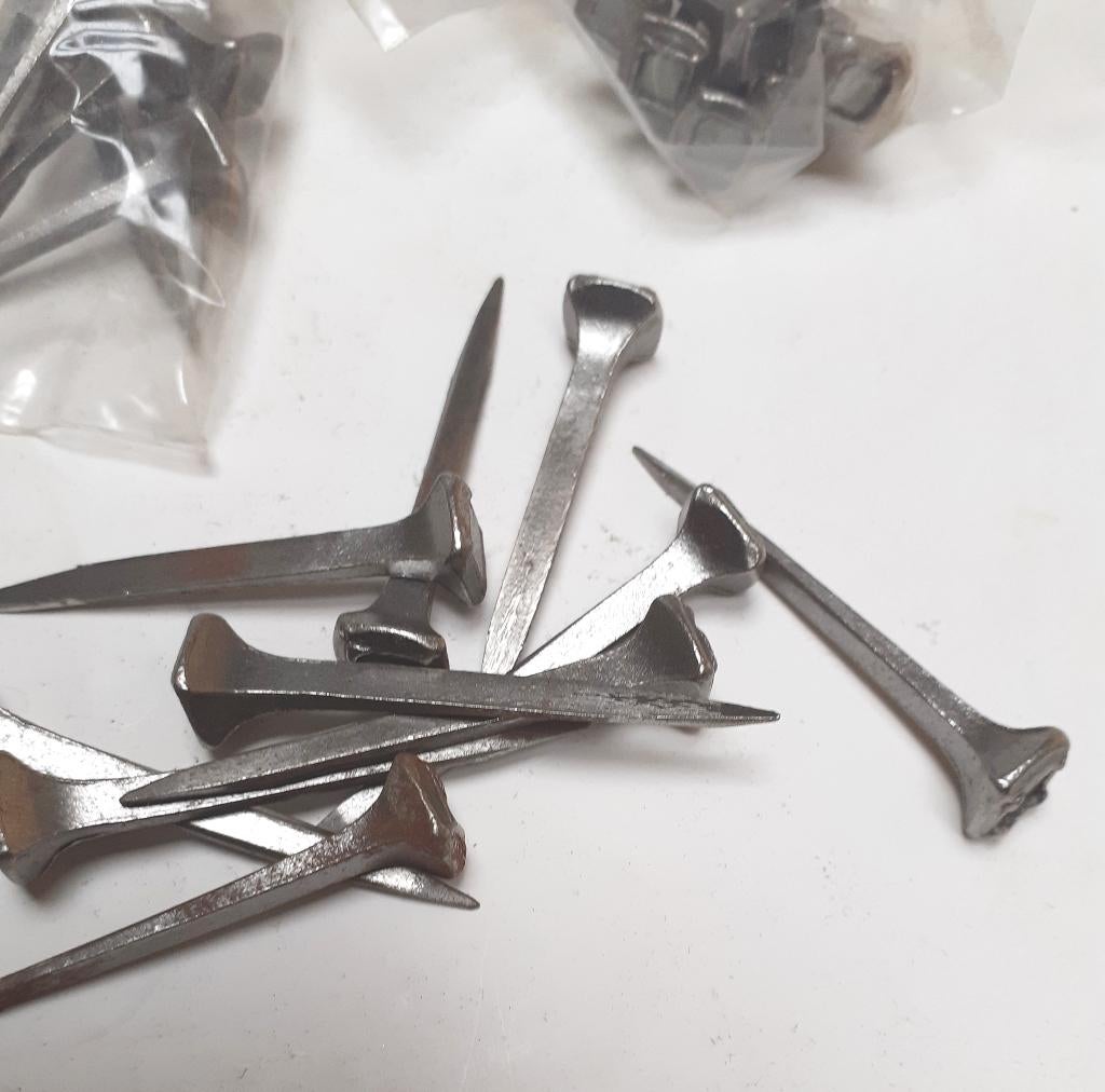 50 loodspijkers met vierkante kop - "hoefnagels", Ophalen of Verzenden, Nieuw, Meerdere media, Kunst en Creatief