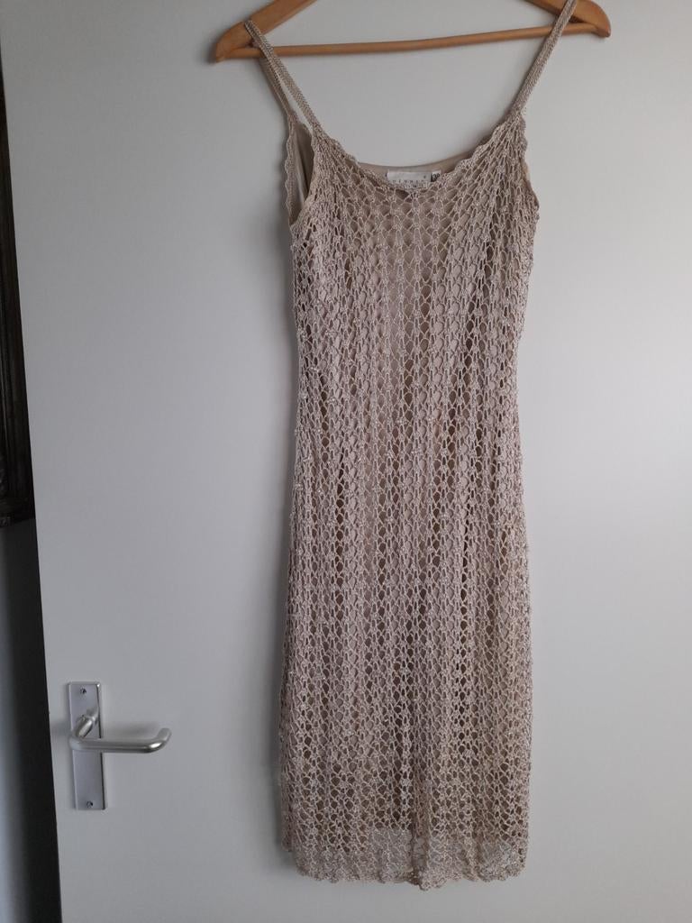 Dames jurkje mt 38 HENNES, Maat 38/40 (M), Beige, Hennes, Cocktailjurk